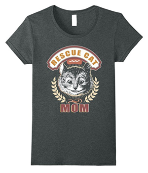 rescue cat tshirt tank top women
