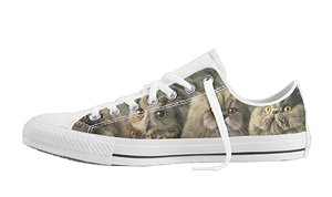 Mens Sneakers-Munchkin Cat Print Casual Running Shoes- for Munchkin Cat Lovers 