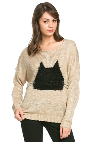 cat sweater womens