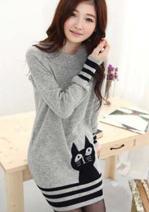 cat sweater womens