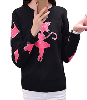 cat sweater womens