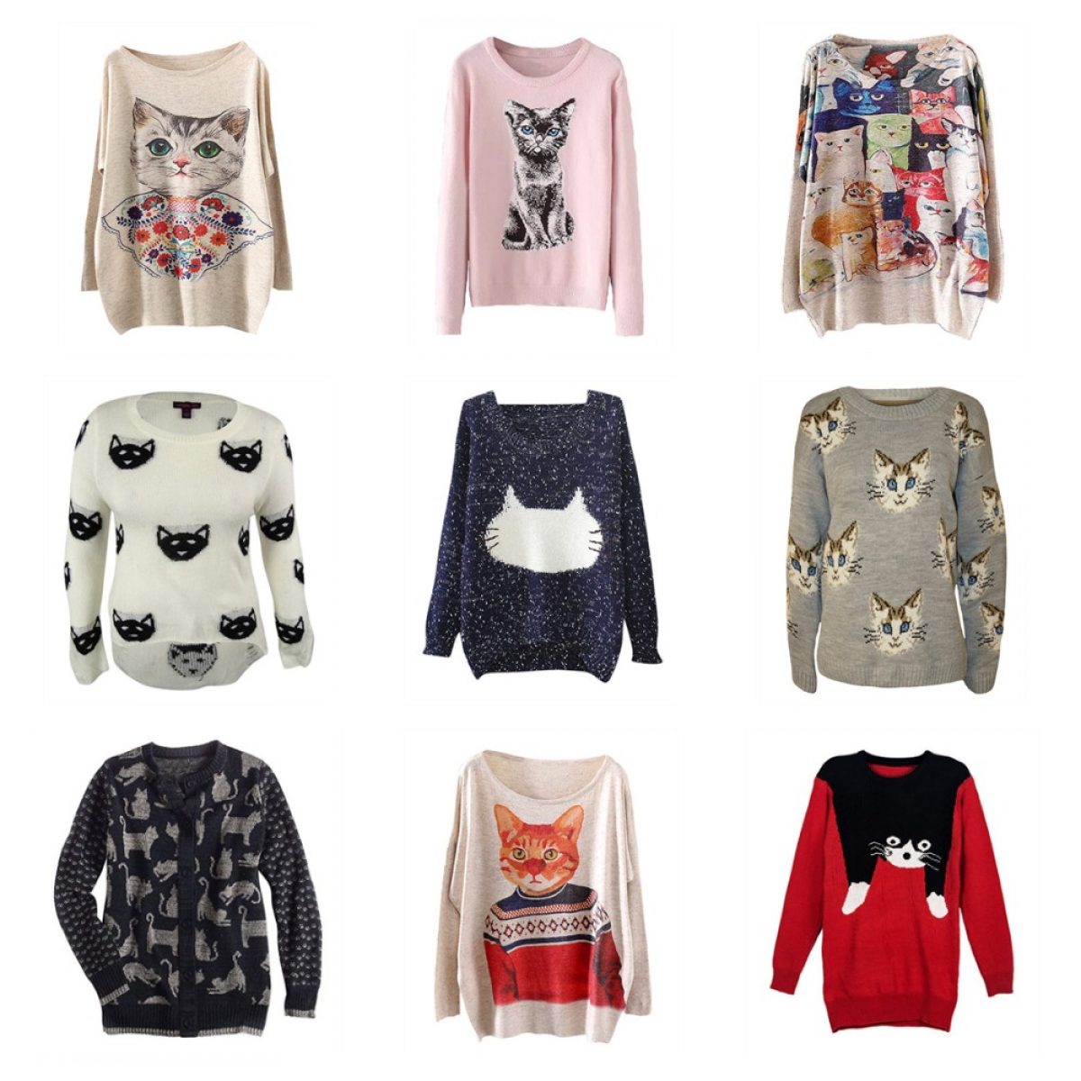 Cute Cat Sweaters To Keep You Warm This 