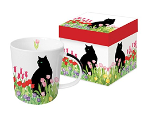 black cat mug