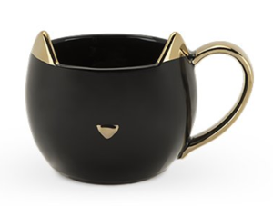 black cat mug