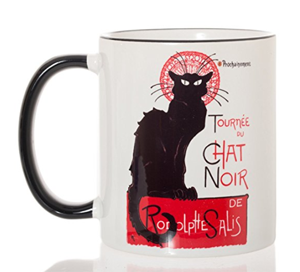 black cat mug