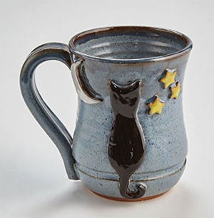 black cat mug