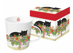 black cat mug