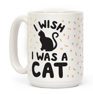 black cat mug