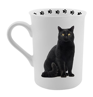 black cat mug