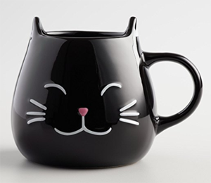 black cat mug
