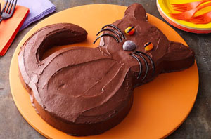 halloween cat cake