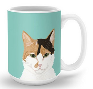 calico cat mugs