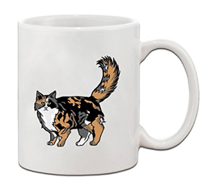 calico cat mugs