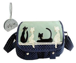 cat messenger bag