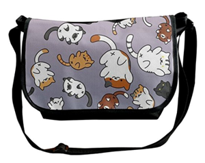 Fashion Tabby Cat Messenger Bag Women's Small Shoulder Bag Kids Cross-body Bags