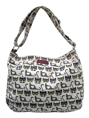 Cats Playing By Vases Messenger Bag Crossbody Bag Large Durable Shoulder School Or Business Bag Oxford Fabric For Mens Womens 