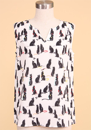 Kitty Button Downs & Blouses For Ladies Who Love Cats! – Meow As Fluff