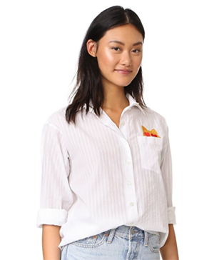 cat blouse button down shirt