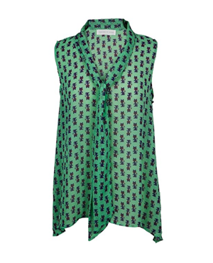 cat blouse button down shirt