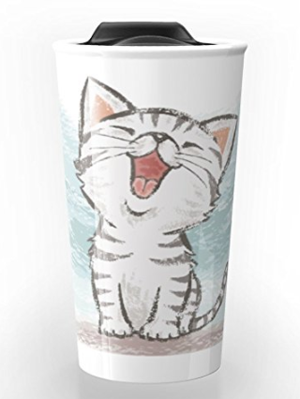 cat travel mug cup