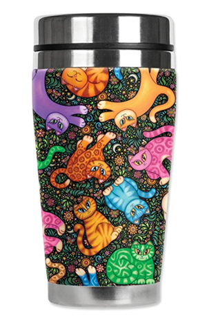cat travel mug cup