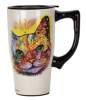 cat travel mug cup
