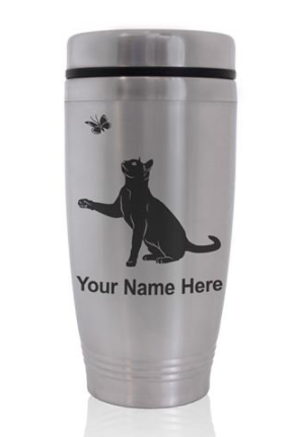 cat travel mug cup