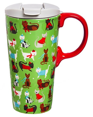 cat travel mug cup