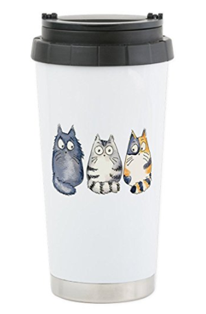 cat travel mug cup