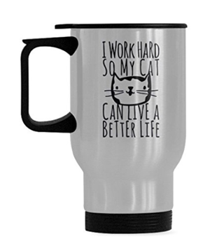 cat travel mug cup