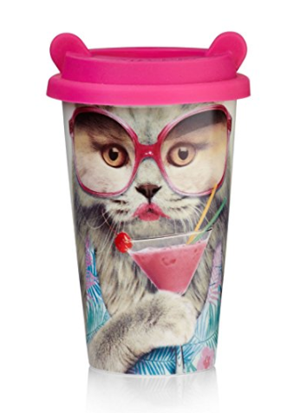cat travel mug cup