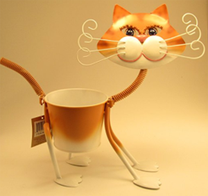 cat planters plant pots