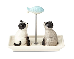 cat salt pepper shakers