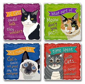 cat coasters