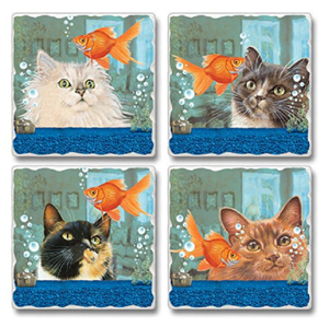 cat coasters