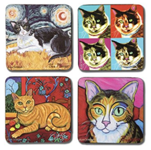 cat coasters