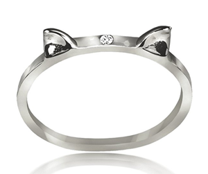 diamond cat ring