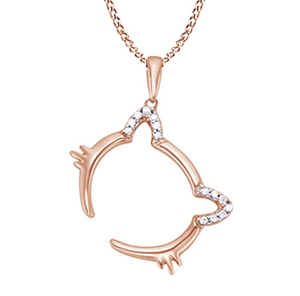 diamond cat pendant necklace