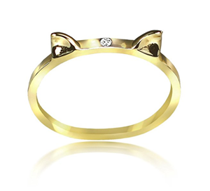 diamond cat ring