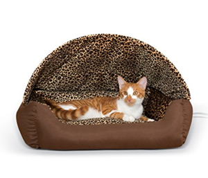 heated cat bed
