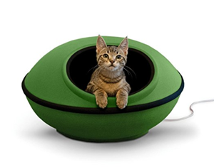 heated cat bed