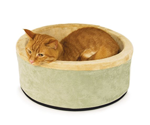 heated cat bed