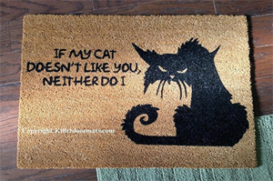 Coir Cat Doormats Meow As Fluff