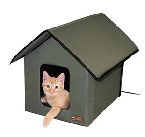 heated cat house feral outdoors