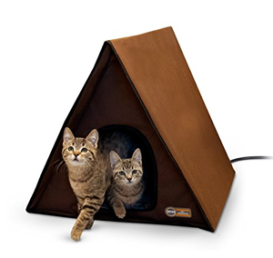 heated cat house feral outdoors