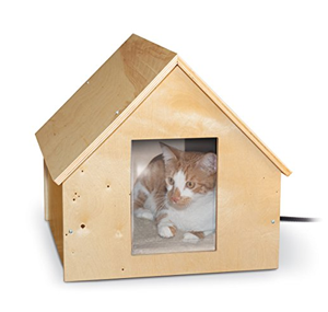 heated cat house feral outdoors
