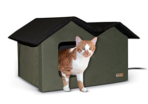 heated cat house feral outdoors