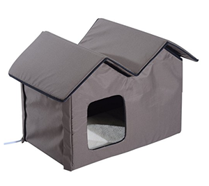 heated cat house feral outdoors