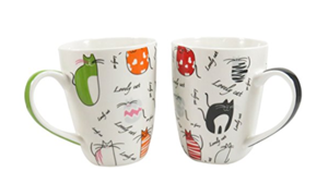 set cat mugs couples