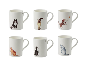 set cat mugs couples